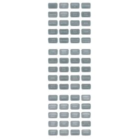Blue Sea 8217 Grey Small Format Label Kit - 60 Labels