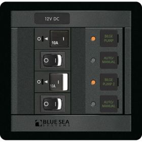 Blue Sea 1522 360 Panel Dual Bilge Pump Control