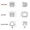 RIGID Industries D-Series PRO Hybrid-Diffused LED - Pair - White