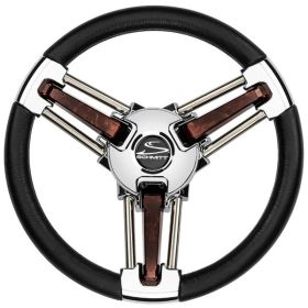 Schmitt &amp; Ongaro Burano Wheel - 14" Black Polyrethane - 3/4" Tapered Hub