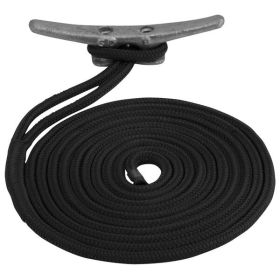 Sea-Dog Double Braided Nylon Dock Line - 5/8" x 50&#39; - Black