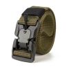 New Tactical Belt Quick Release Magnetic Buckle Military Belts Soft Real Nylon Sports Accessories