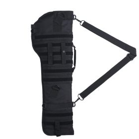Premium Tactical Shotgun Rifle Scabbard MOLLE Gun Case (Color: black)