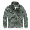New Chic Denim Jacket Men Spring Autumn Camouflage Cotton Coat Casual Cowboy Mens Zipper Tactical Men's Jeans Jackets