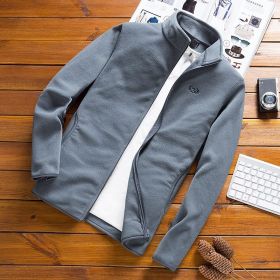 Men Fleece Tactical Softshell Jacket Outwear Windbreaker Polartec Thermal Military Jackets Male Plus Size 4XL Jaqueta Masculino (Color: Gray)
