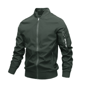 Men's Tactical Field Bomber Jacket 2022 New Autumn Light Military Clothes Special Force Jackets Fall Casual Male Slim Pilot Coat (Color: XSXB08ArmyGreen)