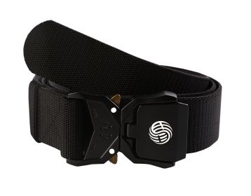 Quick Release Buckle Tactical Belt Military Hiking Rigger Nylon Web Work Belt Heavy Duty Work Belt Stretch Strap ((Coffee) (Color: black)