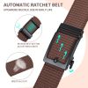 Hefujufang Nylon Ratchet Belt Golf Belt Cobra Buckle for Men/Women Web Belt with Automatic Slide Buckle,Valentines day giftâ€¦