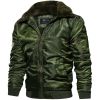 New Autumn Winter Jacket Men MA1 Tactical Pilot Bomber Warm Fur Collar US Size Army Coats