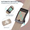 Hefujufang Nylon Ratchet Belt Golf Belt Cobra Buckle for Men/Women Web Belt with Automatic Slide Buckle,Valentines day giftâ€¦
