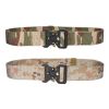 Hefujufang Men's Tactical Belt Military Camouflage Style Nylon Belts Webbing Belt with Heavy-Duty Quick-Release Buckle